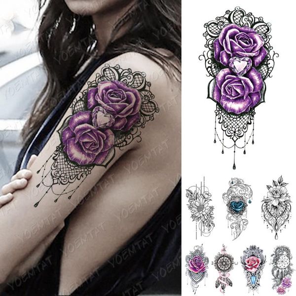 temporary tattoos waterproof tattoo sticker heart shaped diamond flash rose flower lace body art arm fake sleeve tatoo women
temporary tattoos waterproof tattoo sticker heart shaped diamond flash rose flower lace body art arm fake sleeve tatoo women