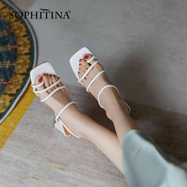 sophitina women sandals concise green narrow band genuine leather shoes slip-on open toe comfort summer casual lady shoes ao877 210513, Black
sophitina women sandals concise green narrow band genuine leather shoes slip-on open toe comfort summer casual lady shoes ao877 210513, Black