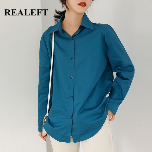 spring blue color korean ol style women's shirt female blouse long sleeve turn-down collar women loose blouses 210428, White
spring blue color korean ol style women's shirt female blouse long sleeve turn-down collar women loose blouses 210428, White