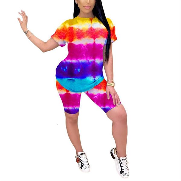 tie dyeing print outfits women tracksuits o neck short sleeve 2pcs set slim tracksuit t shirt training suit streetwear, Gray
tie dyeing print outfits women tracksuits o neck short sleeve 2pcs set slim tracksuit t shirt training suit streetwear, Gray