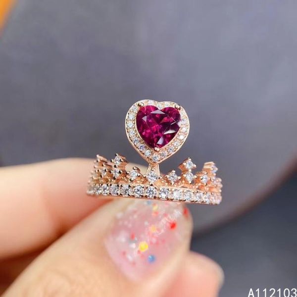 cluster rings kjjeaxcmy fine jewelry 925 sterling silver inlaid natural pyrope garnet girl fashion crown heart chinese style ring support te, Golden;silver
cluster rings kjjeaxcmy fine jewelry 925 sterling silver inlaid natural pyrope garnet girl fashion crown heart chinese style ring support te, Golden;silver