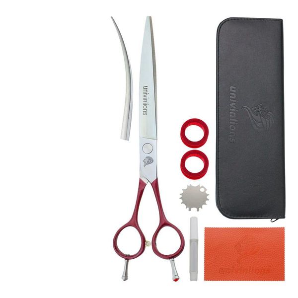 hair scissors univinlions 7.5" pet shears professional cuved for dog grooming trimming tijeras perro clipping
hair scissors univinlions 7.5" pet shears professional cuved for dog grooming trimming tijeras perro clipping