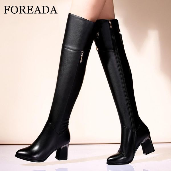 boots foreada real leather high heel over the knee woman zip thick long round toe thigh female shoes black
boots foreada real leather high heel over the knee woman zip thick long round toe thigh female shoes black