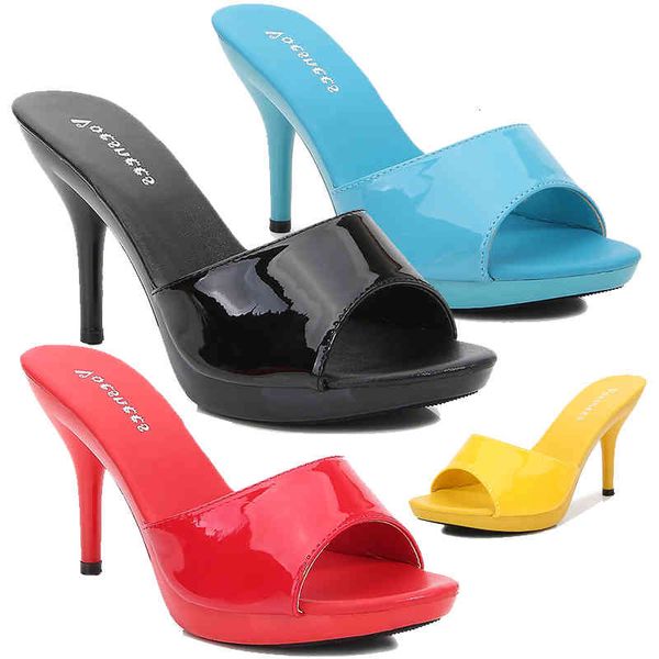 sandals women shoes summer outside slippers high heels 9cm platform open toe stiletto ladies slides party shoes gf7k, Black
sandals women shoes summer outside slippers high heels 9cm platform open toe stiletto ladies slides party shoes gf7k, Black