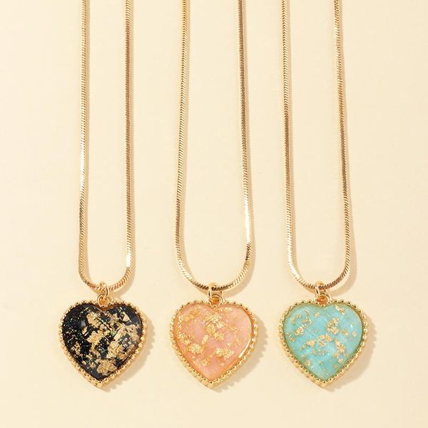 pendant necklaces 2021 arrivals trendy paste gold foil colorful heart necklace for women girls fashion jewelry, Silver
pendant necklaces 2021 arrivals trendy paste gold foil colorful heart necklace for women girls fashion jewelry, Silver