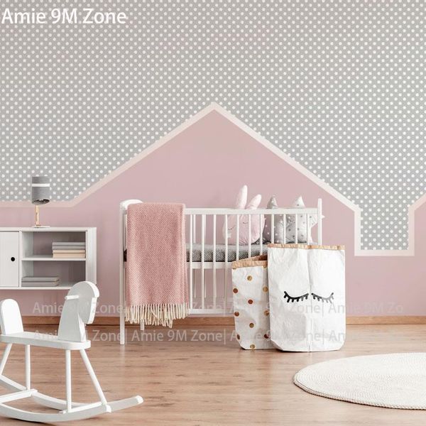 wallpapers wallpaper for grey and pink kid's room white dots geometric pattern discount customer's wall size
wallpapers wallpaper for grey and pink kid's room white dots geometric pattern discount customer's wall size