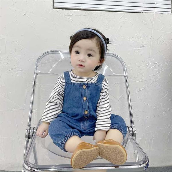 ins baby jumpsuit boys girls denim overal baby outfit romper born out vest clothes 0 to 18months child jean casual trousers 211023, Blue
ins baby jumpsuit boys girls denim overal baby outfit romper born out vest clothes 0 to 18months child jean casual trousers 211023, Blue
