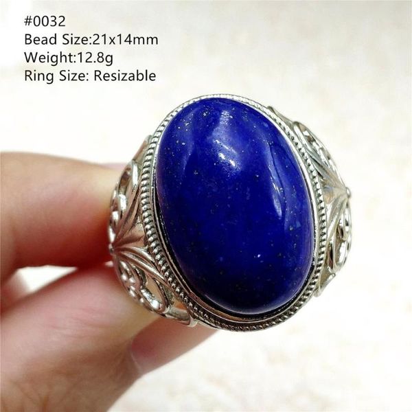 cluster rings genuine natural royal blue lapis lazuli ring 21x14mm gemstone adjustable oval 925 sterling silver bead, Golden;silver
cluster rings genuine natural royal blue lapis lazuli ring 21x14mm gemstone adjustable oval 925 sterling silver bead, Golden;silver