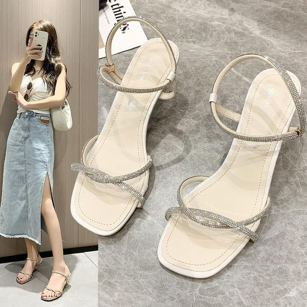 sandals square toe female sandal 2021 women's high heels ladies shoes summer girls rhinestone stiletto high-heeled gladiator fashion, Black
sandals square toe female sandal 2021 women's high heels ladies shoes summer girls rhinestone stiletto high-heeled gladiator fashion, Black