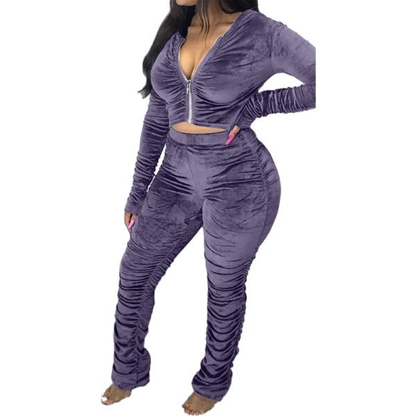 flannel bodycon ruched long sleeve hoodies stacked pants women pleated winter 2piece set outfits matching sets rv121 women's two piece, White
flannel bodycon ruched long sleeve hoodies stacked pants women pleated winter 2piece set outfits matching sets rv121 women's two piece, White