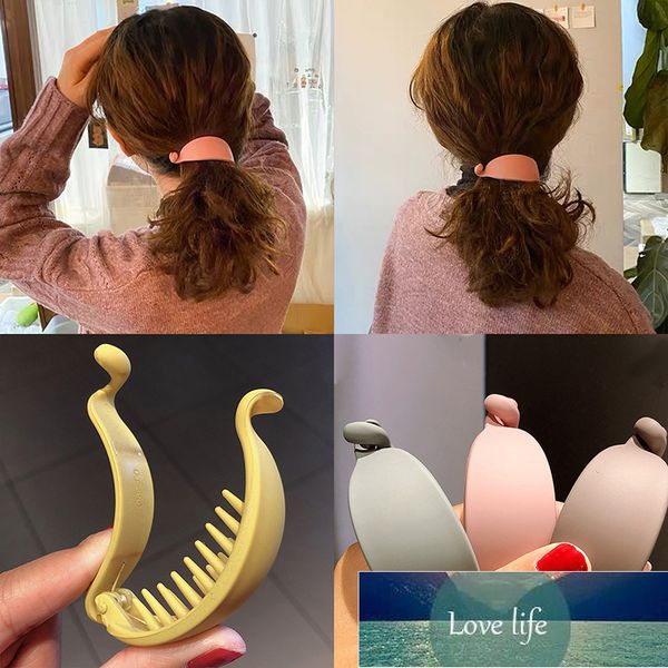 fashion hair accessories cute candy colors banana shape claws women girls sweet clips ponytail holder hairpins, Silver
fashion hair accessories cute candy colors banana shape claws women girls sweet clips ponytail holder hairpins, Silver