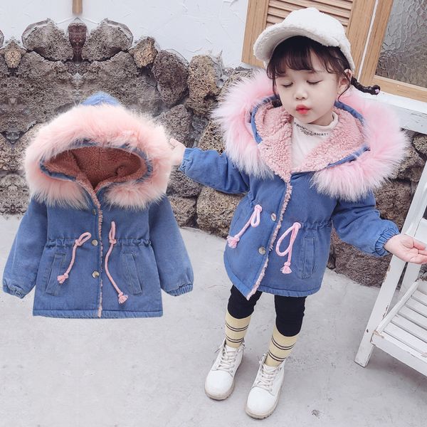 ins baby girls winter jacket denim thick plush parka 1-5 years flocking letters smiley cute baby girl winter jacket, Blue;gray
ins baby girls winter jacket denim thick plush parka 1-5 years flocking letters smiley cute baby girl winter jacket, Blue;gray