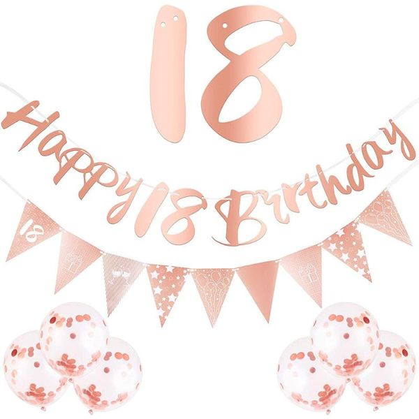 rose gold 18th birthday banner set girl eighteenth pink garland18 year old happy party decor 16 18 20 21th dec decoration
rose gold 18th birthday banner set girl eighteenth pink garland18 year old happy party decor 16 18 20 21th dec decoration