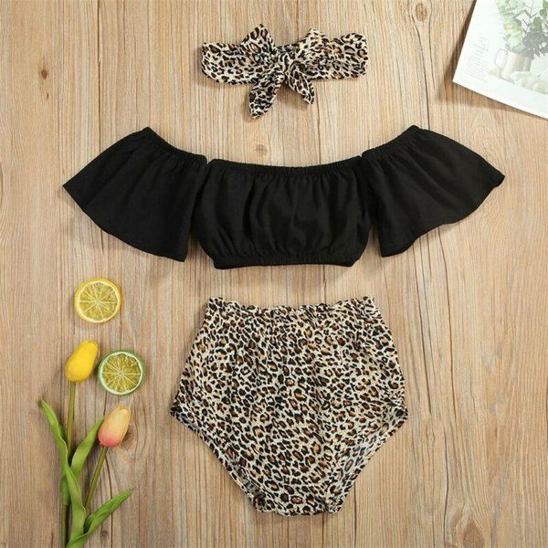 baby & children's born kid girl off shoulder leopard shorts outfits 3pcs clothes clothing sets, White
baby & children's born kid girl off shoulder leopard shorts outfits 3pcs clothes clothing sets, White