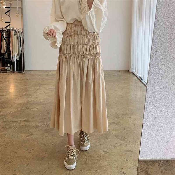 shengpalae elegant minimalist skirt women's spring high waist design pleated solic color mid-calf female 5b748 210621, Black
shengpalae elegant minimalist skirt women's spring high waist design pleated solic color mid-calf female 5b748 210621, Black