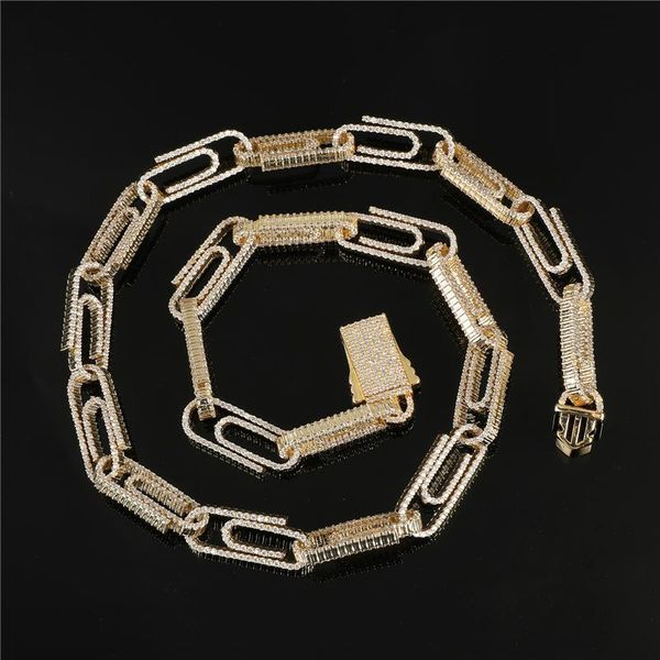 chains drip 10mm cubic zirconia heavy paperclip link chain bling iced out brass necklace men white gold plated jewelry choker, Silver
chains drip 10mm cubic zirconia heavy paperclip link chain bling iced out brass necklace men white gold plated jewelry choker, Silver