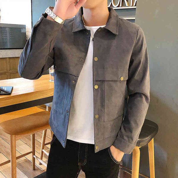 Spring 2021 and Autumn Casual Men's Jacket with Plush Thickened Long Sleeve Coat Korean Fashion Young Wear, Dark grey (regular)
Spring 2021 and Autumn Casual Men's Jacket with Plush Thickened Long Sleeve Coat Korean Fashion Young Wear, Dark grey (regular)