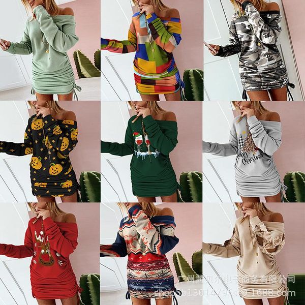 casual dresses 2021 summer fashion ladies mini dress green oblique shoulder drawstring, Black;gray
casual dresses 2021 summer fashion ladies mini dress green oblique shoulder drawstring, Black;gray
