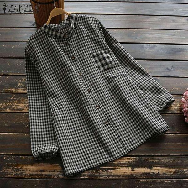 plus size women's blouse ladies shirts casual cotton linen work plaid check tunic blusas womens clothing blouses &, White
plus size women's blouse ladies shirts casual cotton linen work plaid check tunic blusas womens clothing blouses &, White
