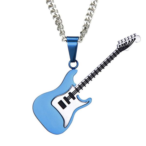 pendant necklaces guitar necklace for men/women music lover gift multi-color stainless steel & chain hip hop rock jewelry, Silver
pendant necklaces guitar necklace for men/women music lover gift multi-color stainless steel & chain hip hop rock jewelry, Silver