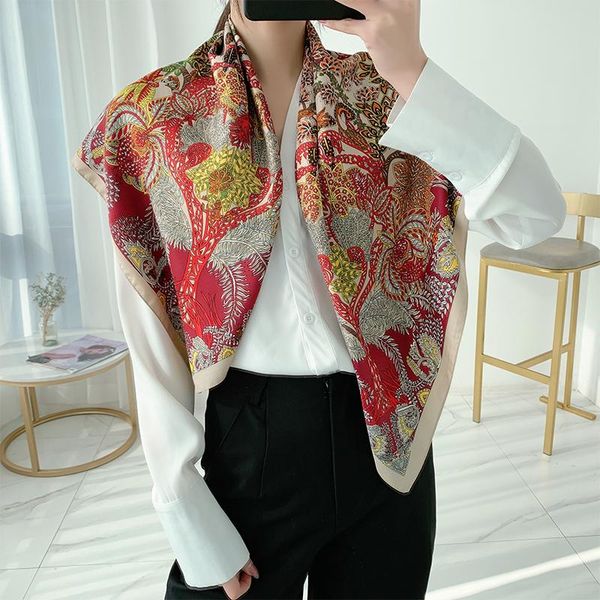 scarves 90cm * design scarf lady shawl printed silk felt headscarf square wrap 2021, Blue;gray
scarves 90cm * design scarf lady shawl printed silk felt headscarf square wrap 2021, Blue;gray