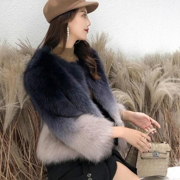 women's fur & faux s-2xl mink coats women 2021 winter fashion gradient coat elegant thick warm outerwear fake woman jacket, Black
women's fur & faux s-2xl mink coats women 2021 winter fashion gradient coat elegant thick warm outerwear fake woman jacket, Black