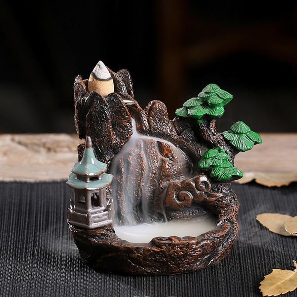 fragrance lamps small mountain waterfall resin backflow incense burner creative handmade cones holder censer
fragrance lamps small mountain waterfall resin backflow incense burner creative handmade cones holder censer