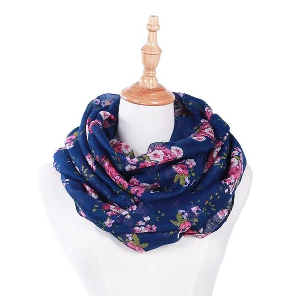 women loop scarves circle fashion floral printed cowl neck wrap shawl vintage u90e, Blue;gray
women loop scarves circle fashion floral printed cowl neck wrap shawl vintage u90e, Blue;gray