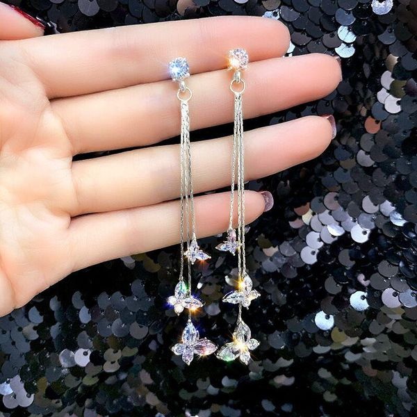 dangle & chandelier long tassel butterfly drop earrings silver color fashion hanging women jewelry girls gifts pendant
dangle & chandelier long tassel butterfly drop earrings silver color fashion hanging women jewelry girls gifts pendant