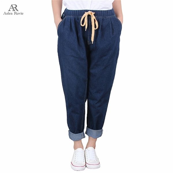 jeans woman plus size harem pants high elastic waist softener loose lady denim pants 5xl 6xl 7xl 210322, Blue
jeans woman plus size harem pants high elastic waist softener loose lady denim pants 5xl 6xl 7xl 210322, Blue