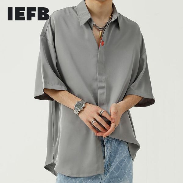men's casual shirts iefb short sleeve white shirt 2021 summer korean trend looselove design handsome black grey oversized 9y8168, White;black
men's casual shirts iefb short sleeve white shirt 2021 summer korean trend looselove design handsome black grey oversized 9y8168, White;black