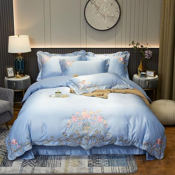 bedding sets luxury washed silk cotton classic flowers embroidery set soft silky duvet cover bed linen fitted sheet pillowcases
bedding sets luxury washed silk cotton classic flowers embroidery set soft silky duvet cover bed linen fitted sheet pillowcases