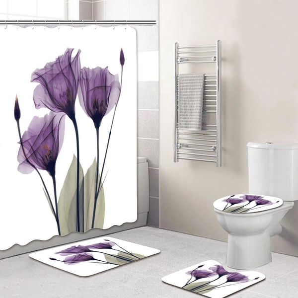 simple shower curtain 3d four-piece home bathroom waterproof curtains set anti-mold curtain printing shower curtain fabric customization
simple shower curtain 3d four-piece home bathroom waterproof curtains set anti-mold curtain printing shower curtain fabric customization