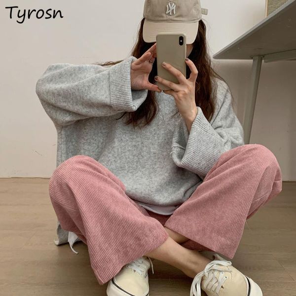 women's pants & capris corduroy wide leg loose spring autumn chic leisure harajuku streetwear all-match students high waist casual ulzz, Black;white
women's pants & capris corduroy wide leg loose spring autumn chic leisure harajuku streetwear all-match students high waist casual ulzz, Black;white