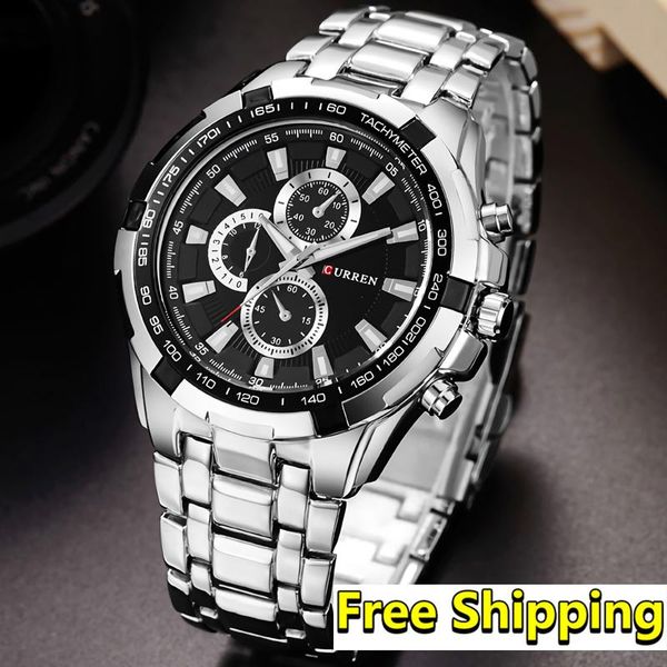wristwatches curren watches men 2021 brand stainless steel analog military wristwatch mens sport luxury watch relogio masculino, Slivery;brown
wristwatches curren watches men 2021 brand stainless steel analog military wristwatch mens sport luxury watch relogio masculino, Slivery;brown