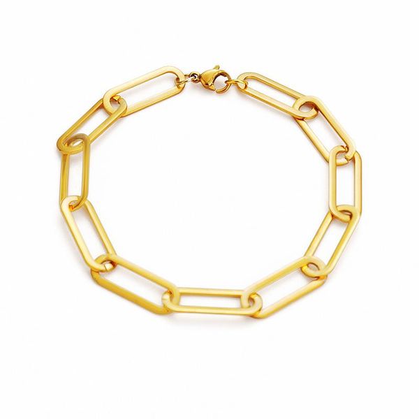 link, chain link bracelet for women stainless steel on hand gold/silver color metal chunky pulseras mothers day gift, Black
link, chain link bracelet for women stainless steel on hand gold/silver color metal chunky pulseras mothers day gift, Black