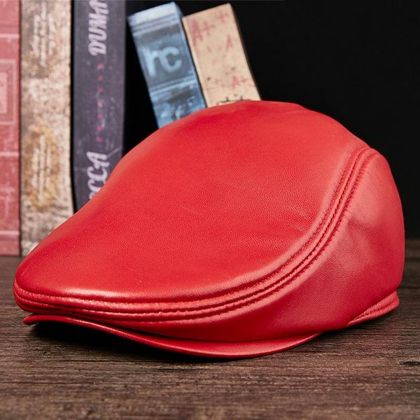 visors genuine leather hat cap male hats men women autumn winter sheepskin female warm b-8811, Blue;gray
visors genuine leather hat cap male hats men women autumn winter sheepskin female warm b-8811, Blue;gray