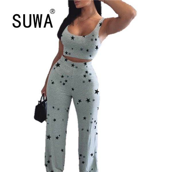 trendy chic star printed summer club outfits for women two piece set tank crop high waisted wide leg pants wholesale 210525, White
trendy chic star printed summer club outfits for women two piece set tank crop high waisted wide leg pants wholesale 210525, White