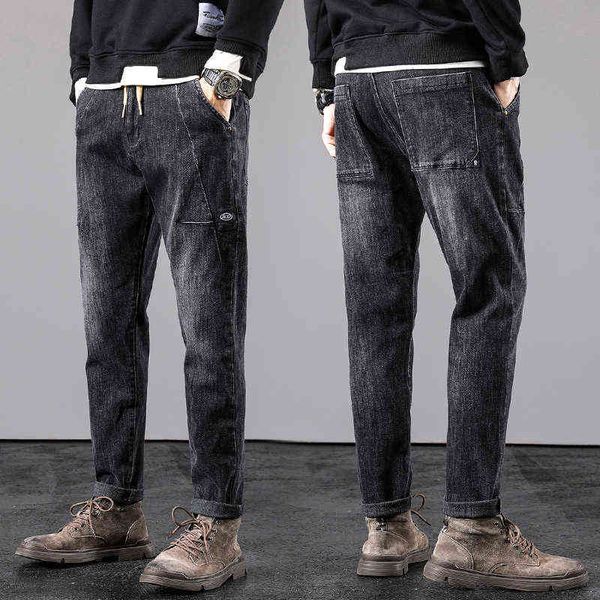 men's jeans straight stretch jeans 2021 autumn winter korean slim fit jeans fashion black men's pants, Blue
men's jeans straight stretch jeans 2021 autumn winter korean slim fit jeans fashion black men's pants, Blue
