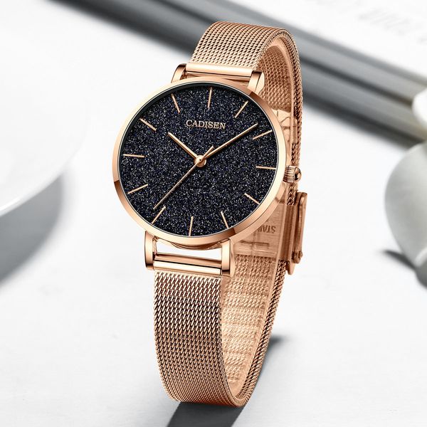 cadison quartz leisure fashion watch waterproof star surface with milanese mesh belt women's watch, Slivery;brown
cadison quartz leisure fashion watch waterproof star surface with milanese mesh belt women's watch, Slivery;brown