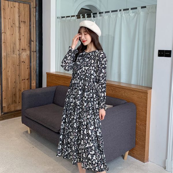 casual dresses dresses vintage loose floral chiffon bow-neck female autumn all-match full sleeve lace-up women dress vestidos femme hxas, Black;gray
casual dresses dresses vintage loose floral chiffon bow-neck female autumn all-match full sleeve lace-up women dress vestidos femme hxas, Black;gray