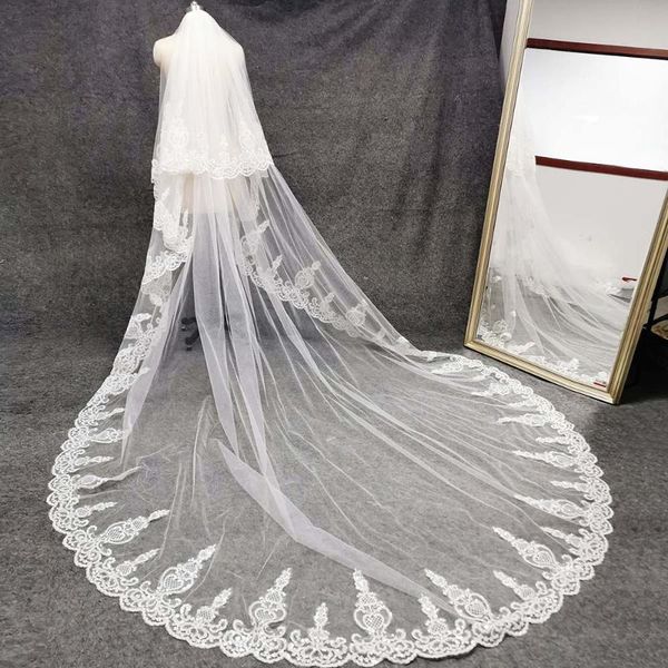 bridal veils bling sequins lace 2 layers veil with comb white ivory cathedral wedding accessories, Black
bridal veils bling sequins lace 2 layers veil with comb white ivory cathedral wedding accessories, Black