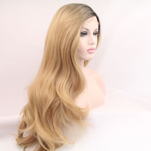 2021 new european and american ladies dyed long curly pre-lace wig brown big wave chemical fiber high temperature silk hand-woven wigs, Black
2021 new european and american ladies dyed long curly pre-lace wig brown big wave chemical fiber high temperature silk hand-woven wigs, Black