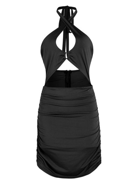 women's tanks & camis mini jurk vrouwen 2021 zomer mouwloze halter cross bandage hollow out bodycon club elegante jurken vrouwelijke, White
women's tanks & camis mini jurk vrouwen 2021 zomer mouwloze halter cross bandage hollow out bodycon club elegante jurken vrouwelijke, White