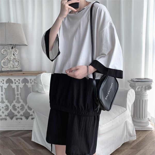 men's tracksuits summer mens sets short sleeve tracksuit men streetwear casual 2 pieces set t-shirt+shorts male clothes oversized suits, Gray
men's tracksuits summer mens sets short sleeve tracksuit men streetwear casual 2 pieces set t-shirt+shorts male clothes oversized suits, Gray
