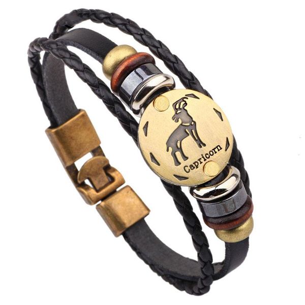 tennis lasperal 1pc fashion charm leather bracelet cool punk rock 12 zodiac signs bracelets for women men jewelry decor, Golden;silver
tennis lasperal 1pc fashion charm leather bracelet cool punk rock 12 zodiac signs bracelets for women men jewelry decor, Golden;silver