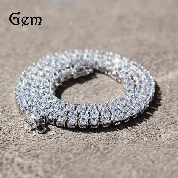 18k row diamond zircon jewelry hip hop copper necklace ins tennis chain multi specification, Black
18k row diamond zircon jewelry hip hop copper necklace ins tennis chain multi specification, Black