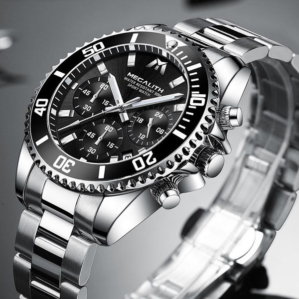 wristwatches megalith casual watches for men black sport military steel wrist watch man clock fashion chronograph wristwatc, Slivery;brown
wristwatches megalith casual watches for men black sport military steel wrist watch man clock fashion chronograph wristwatc, Slivery;brown