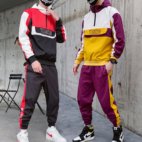 men'stracksuits streetwear mens hoodie suit spring autumn jacket and harem pants loose hip hop tracksuit sweatpants clothing european a, Gray
men'stracksuits streetwear mens hoodie suit spring autumn jacket and harem pants loose hip hop tracksuit sweatpants clothing european a, Gray