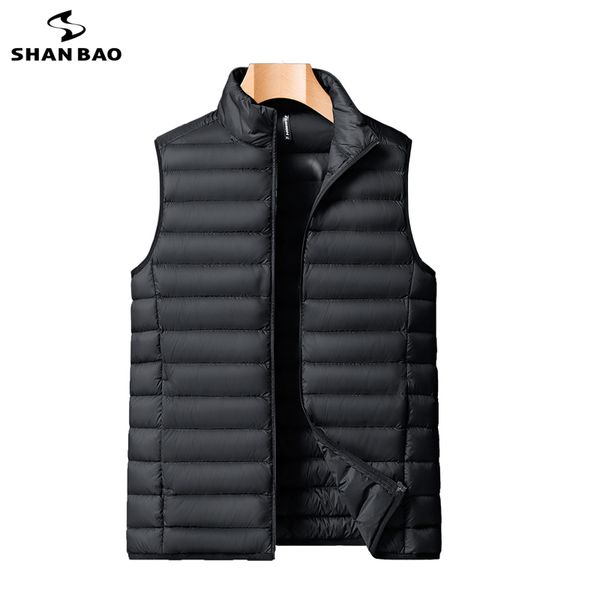 4xl 5xl 6xl 7xl 8xl men's down jacket vest winter brand clothing lightweight and warm stand-up collar casual zipper, Black 
4xl 5xl 6xl 7xl 8xl men's down jacket vest winter brand clothing lightweight and warm stand-up collar casual zipper, Black
